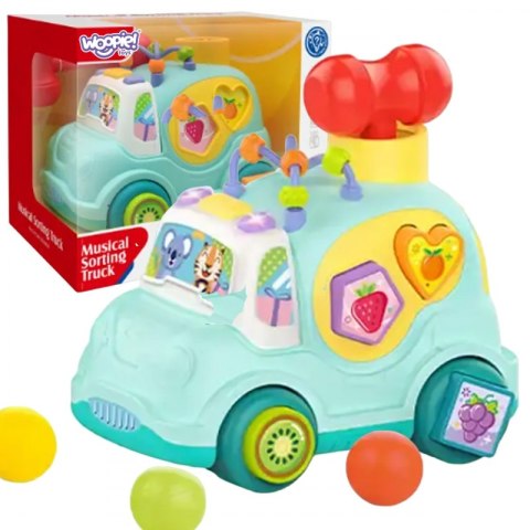 WOOPIE BABY Samochodzik Muzyczny Sorter Niebieski Woopie WOOPIE BABY Samochodzik Muzyczny Sorter Niebieski Woopie