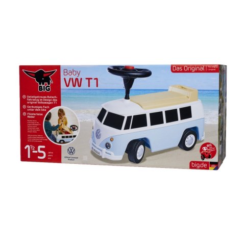 BIG Jeździk VW T1 Niebieski Kamper Volkswagen Van Big BIG Jeździk VW T1 Niebieski Kamper Volkswagen Van Big