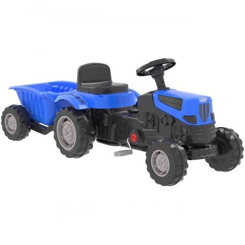 WOOPIE Traktor na Pedały Farmer GoTrac MAXI PLUS z Przyczepą Niebieski Ciche Koła Woopie WOOPIE Traktor na Pedały Farmer GoTrac MAXI PLUS z Przyczepą Niebieski Ciche Koła Woopie