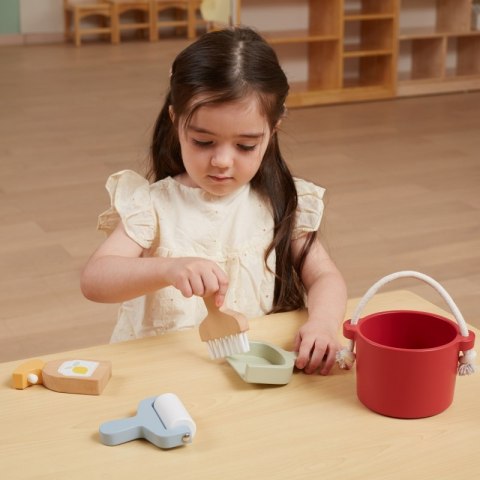 VIGA PolarB Drewniany Zestaw Do Sprzątania Wiaderko Zmiotka Akcesoria Viga Toys VIGA PolarB Drewniany Zestaw Do Sprzątania Wiaderko Zmiotka Akcesoria Viga Toys