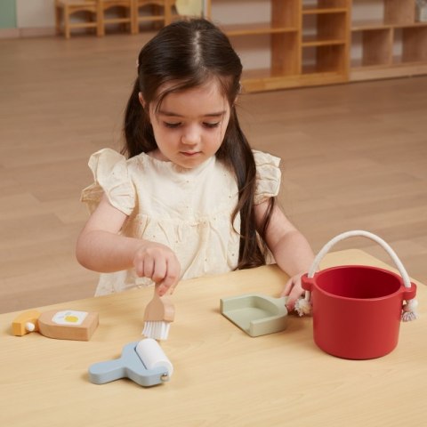 VIGA PolarB Drewniany Zestaw Do Sprzątania Wiaderko Zmiotka Akcesoria Viga Toys VIGA PolarB Drewniany Zestaw Do Sprzątania Wiaderko Zmiotka Akcesoria Viga Toys