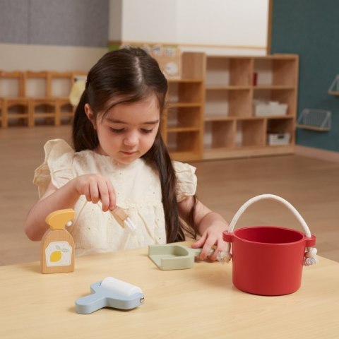 VIGA PolarB Drewniany Zestaw Do Sprzątania Wiaderko Zmiotka Akcesoria Viga Toys VIGA PolarB Drewniany Zestaw Do Sprzątania Wiaderko Zmiotka Akcesoria Viga Toys