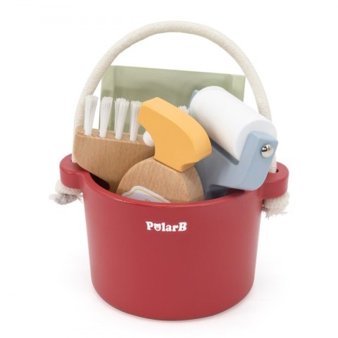 VIGA PolarB Drewniany Zestaw Do Sprzątania Wiaderko Zmiotka Akcesoria Viga Toys VIGA PolarB Drewniany Zestaw Do Sprzątania Wiaderko Zmiotka Akcesoria Viga Toys