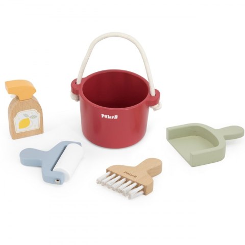 VIGA PolarB Drewniany Zestaw Do Sprzątania Wiaderko Zmiotka Akcesoria Viga Toys VIGA PolarB Drewniany Zestaw Do Sprzątania Wiaderko Zmiotka Akcesoria Viga Toys