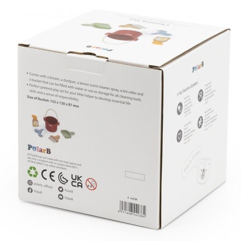 VIGA PolarB Drewniany Zestaw Do Sprzątania Wiaderko Zmiotka Akcesoria Viga Toys VIGA PolarB Drewniany Zestaw Do Sprzątania Wiaderko Zmiotka Akcesoria Viga Toys