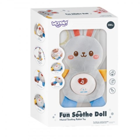 WOOPIE BABY Interaktywny Pluszak Przytulanka dla Niemowląt Światło Dźwięk Króliczek Usypiacz Niebieski Woopie WOOPIE BABY Interaktywny Pluszak Przytulanka dla Niemowląt Światło Dźwięk Króliczek Usypiacz Niebieski Woopie
