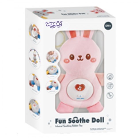 WOOPIE BABY Interaktywny Pluszak Przytulanka dla Niemowląt Światło Dźwięk Króliczek Usypiacz Różowy Woopie WOOPIE BABY Interaktywny Pluszak Przytulanka dla Niemowląt Światło Dźwięk Króliczek Usypiacz Różowy Woopie
