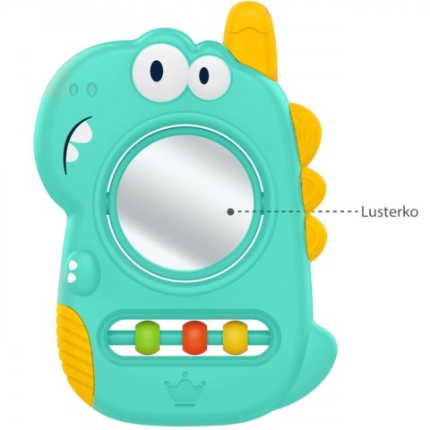 WOOPIE BABY Zabawka Sensoryczna Gryzak Lusterko Dino Woopie WOOPIE BABY Zabawka Sensoryczna Gryzak Lusterko Dino Woopie