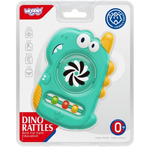WOOPIE BABY Zabawka Sensoryczna Gryzak Lusterko Dino Woopie WOOPIE BABY Zabawka Sensoryczna Gryzak Lusterko Dino Woopie
