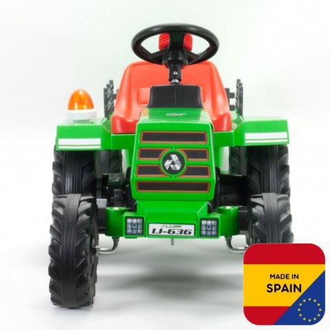 INJUSA Traktor Na Akumulator Basic 6V + Przyczepka INJUSA INJUSA Traktor Na Akumulator Basic 6V + Przyczepka INJUSA