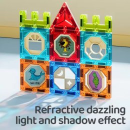 WOOPIE Klocki Magnetyczne Tor Kulkowy Zwierzęcy Raj 104 el. Woopie