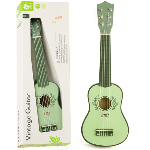 CLASSIC WORLD Drewniana Gitara Vintage dla Dzieci 3+ Classic World CLASSIC WORLD Drewniana Gitara Vintage dla Dzieci 3+ Classic World