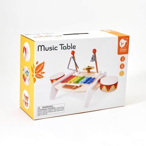 CLASSIC WORLD Zestaw Instrumenty Muzyczne dla Dzieci Ksylofon Tarka Cymbałki Bębenki Talerz Pałeczki Trójkąt Dzwonek 9 el. Classic World CLASSIC WORLD Zestaw Instrumenty Muzyczne dla Dzieci Ksylofon Tarka Cymbałki Bębenki Talerz Pałeczki Trójkąt Dzwonek 9 el. Classic World