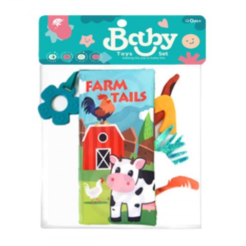 WOOPIE BABY Książeczka z Ogonkami Zwierząt Materiałowa Woopie