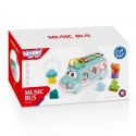 WOOPIE BABY Samochodzik Muzyczny Sorter z Cymbałkami Różowy Woopie