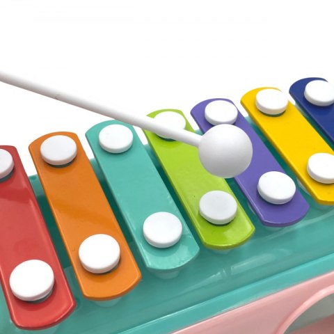 WOOPIE BABY Samochodzik Muzyczny Sorter z Cymbałkami Różowy Woopie