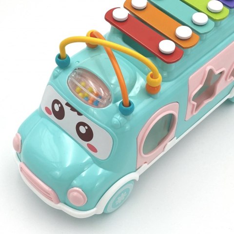 WOOPIE BABY Samochodzik Muzyczny Sorter z Cymbałkami Różowy Woopie