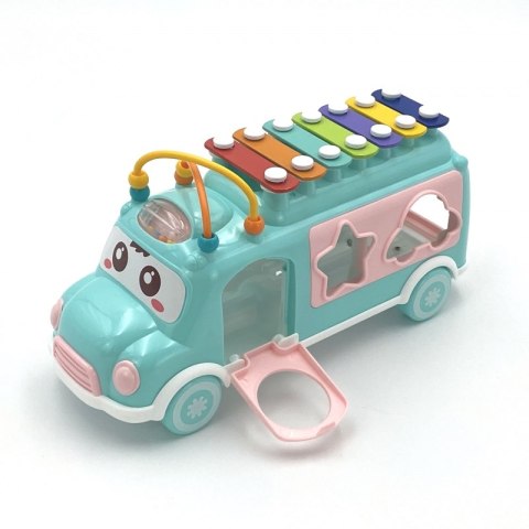 WOOPIE BABY Samochodzik Muzyczny Sorter z Cymbałkami Różowy Woopie