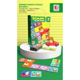 WOOPIE Gra Edukacyjna Transport Zwierzęta Puzzle Domino Montessori Woopie