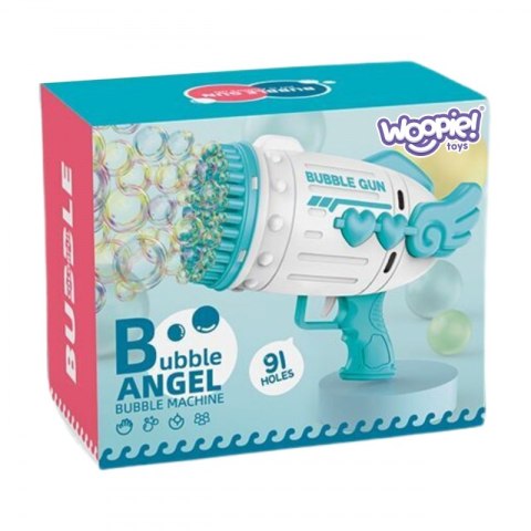 WOOPIE Pistolet do Robienia Baniek Mydlanych 91 Otworów Niebieski Woopie WOOPIE Pistolet do Robienia Baniek Mydlanych 91 Otworów Niebieski Woopie