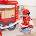 VIGA Duży Drewniany Wóz Strażacki Plac Zabaw Montessori Viga Toys