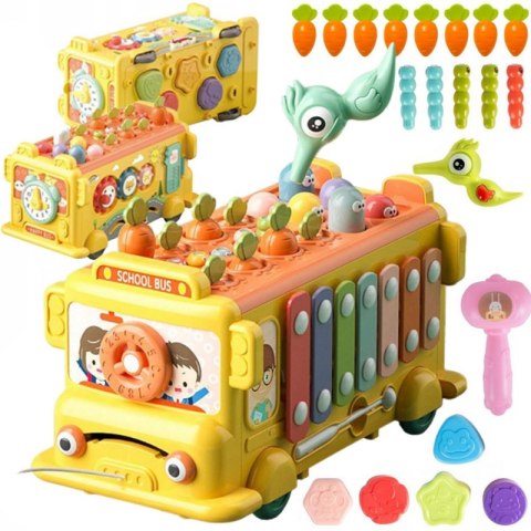 WOOPIE BABY Interaktywny Autobus Edukacyjny 6w1 Młoteczek Cymbałki +18 m Woopie