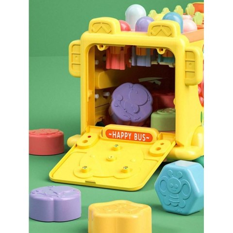 WOOPIE BABY Interaktywny Autobus Edukacyjny 6w1 Młoteczek Cymbałki +18 m Woopie