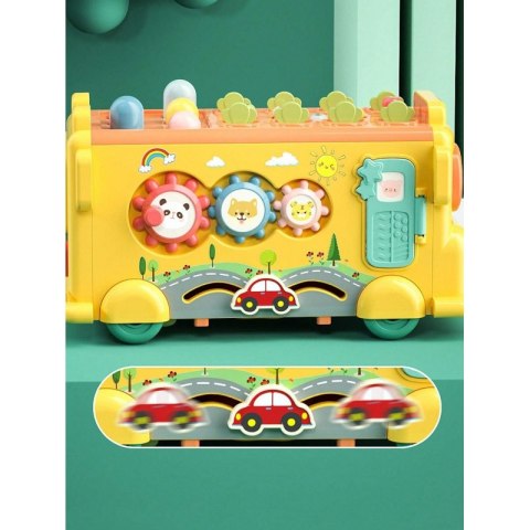 WOOPIE BABY Interaktywny Autobus Edukacyjny 6w1 Młoteczek Cymbałki +18 m Woopie