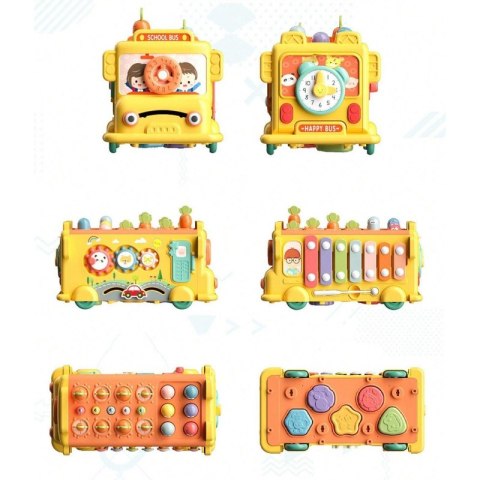 WOOPIE BABY Interaktywny Autobus Edukacyjny 6w1 Młoteczek Cymbałki +18 m Woopie
