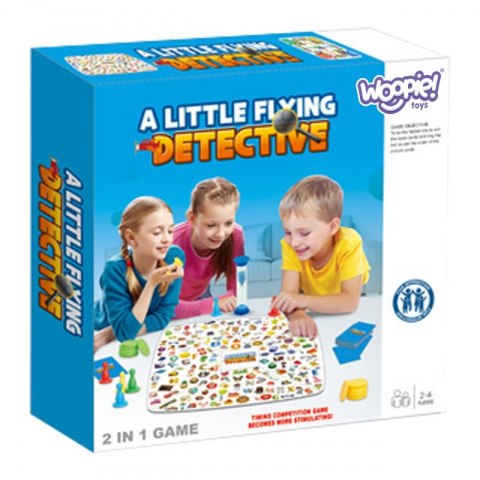 WOOPIE Gra Planszowa 2w1 Mały Detektw + Chińczyk Woopie
