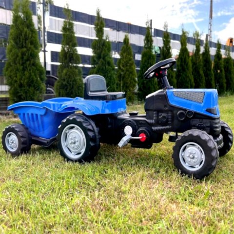 WOOPIE Traktor na Pedały Farmer GoTrac MAXI PLUS z Przyczepą Niebieski Ciche Koła Woopie WOOPIE Traktor na Pedały Farmer GoTrac MAXI PLUS z Przyczepą Niebieski Ciche Koła Woopie
