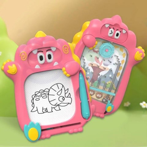 WOOPIE Znikopis Tablica Magnetyczna 2w1 Gra zręcznościowa Pinball Flipper Różowa Woopie