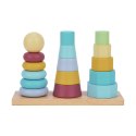 TOOKY TOY Trzy Wieże Układanka w Stosy Sorter Montessori Tooky Toy