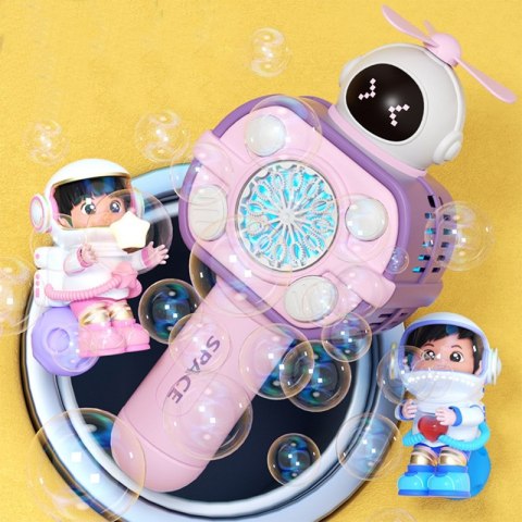 WOOPIE Maszyna Astronauta do Robienia Baniek Mydlanych Różowy Woopie WOOPIE Maszyna Astronauta do Robienia Baniek Mydlanych Różowy Woopie
