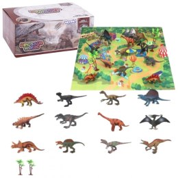 WOOPIE Zestaw XL Figurki Dinozaury + Kuferek + Mata Woopie