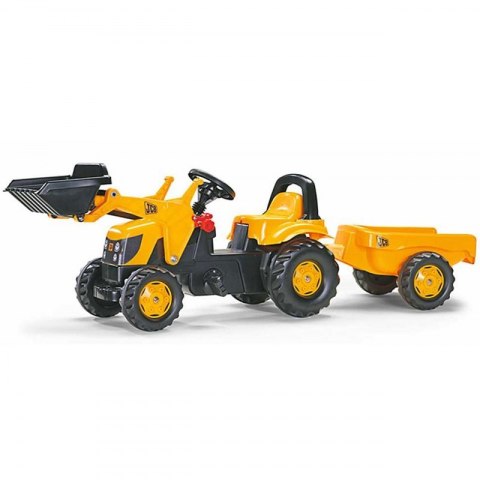 Rolly Toys rollyKid Traktor na pedały JCB z łyżką i przyczepą 2-5 Lat Rolly Toys Rolly Toys rollyKid Traktor na pedały JCB z łyżką i przyczepą 2-5 Lat Rolly Toys