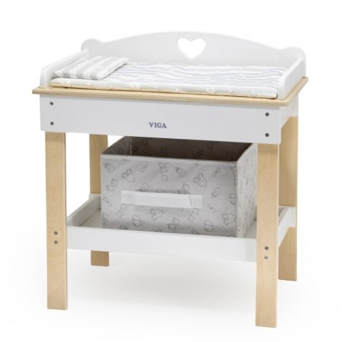 VIGA Drewniany Przewijak 2w1 wanna dla Lalek Viga Toys