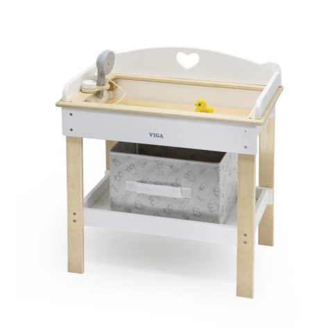 VIGA Drewniany Przewijak 2w1 wanna dla Lalek Viga Toys