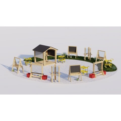 CLASSIC WORLD Zestaw Dwustronna Tablica Sztaluga do Malowania Z Pompą Wody Classic World