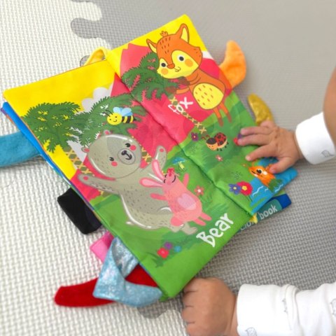 WOOPIE Książeczka z Ogonkami Zwierząt Leśnych Materiałowa Woopie WOOPIE Książeczka z Ogonkami Zwierząt Leśnych Materiałowa Woopie