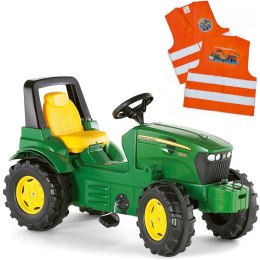 ROLLY TOYS John Deere Traktor na Pedały + Kamizelka Odblaskowa dla Dzieci Gratis Rolly Toys