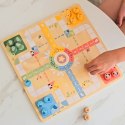 TOOKY TOY Gry Planszowe Logiczne 2w1 Ludo Chińczyk + Uwolnij Zwierzątka Tooky Toy