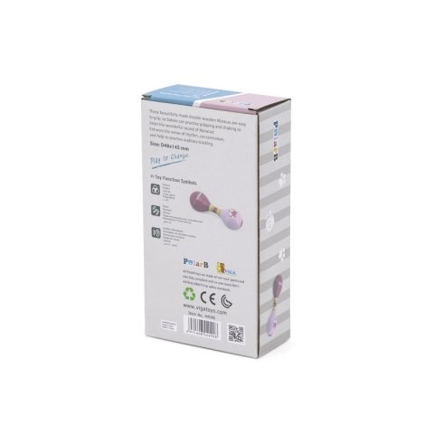 VIGA PolarB Marakas Instrument Muzyczny dla Dzieci Grzechotka Viga Toys VIGA PolarB Marakas Instrument Muzyczny dla Dzieci Grzechotka Viga Toys