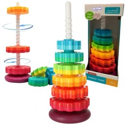 WOOPIE BABY Edukacyjna Piramidka Zakręcona Wieża Woopie