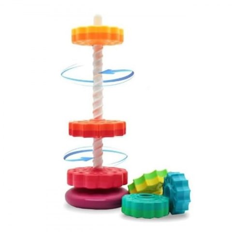 WOOPIE BABY Edukacyjna Piramidka Zakręcona Wieża Woopie