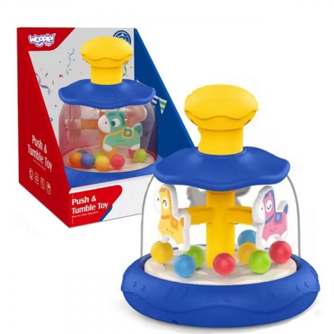 WOOPIE BABY Kolorowe Koniki Niebieski Bączek Karuzela z Kulkami Woopie WOOPIE BABY Kolorowe Koniki Niebieski Bączek Karuzela z Kulkami Woopie