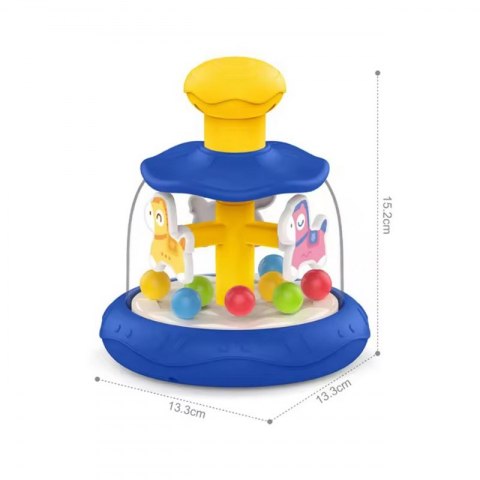 WOOPIE BABY Kolorowe Koniki Niebieski Bączek Karuzela z Kulkami Woopie WOOPIE BABY Kolorowe Koniki Niebieski Bączek Karuzela z Kulkami Woopie