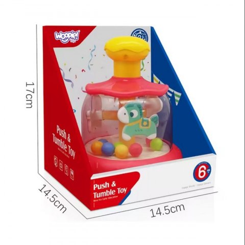 WOOPIE BABY Kolorowe Koniki Niebieski Bączek Karuzela z Kulkami Woopie WOOPIE BABY Kolorowe Koniki Niebieski Bączek Karuzela z Kulkami Woopie