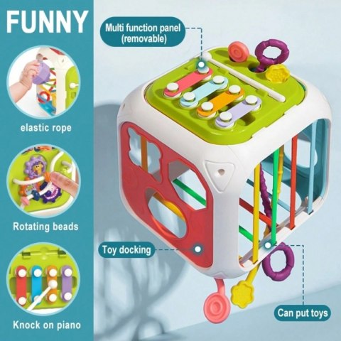 WOOPIE BABY Sensoryczna Edukacyjna Kostka Aktywności Woopie WOOPIE BABY Sensoryczna Edukacyjna Kostka Aktywności Woopie