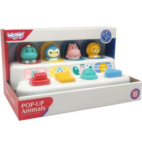 WOOPIE BABY Zabawka Edukacyjna Wyskakujące Zwierzątka POP-UP Woopie